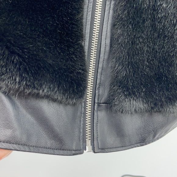 Michael Kors faux rabbit fur vest zip up small - Picture 4 of 7